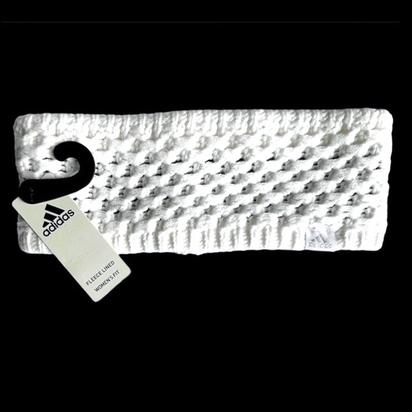 adidas Accessories - Adidas Knit Headband White With Fleece Lining NEW WITH TAGS
